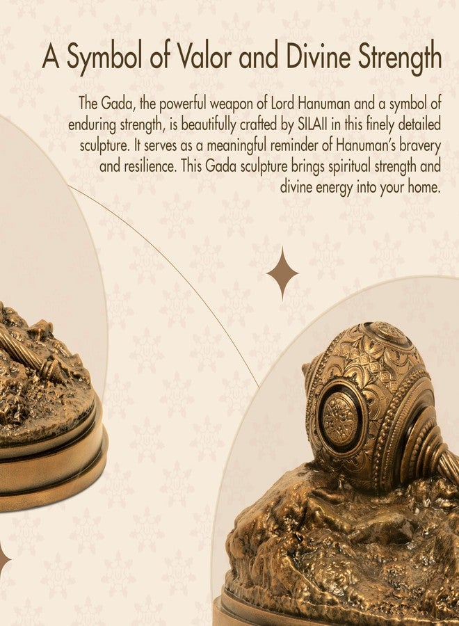 SILAII Lord Hanuman Gada - Divine Sculpture (6 INCH) - Image 5